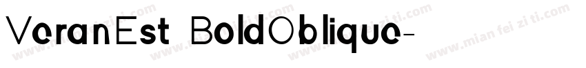 VeranEst BoldOblique字体转换